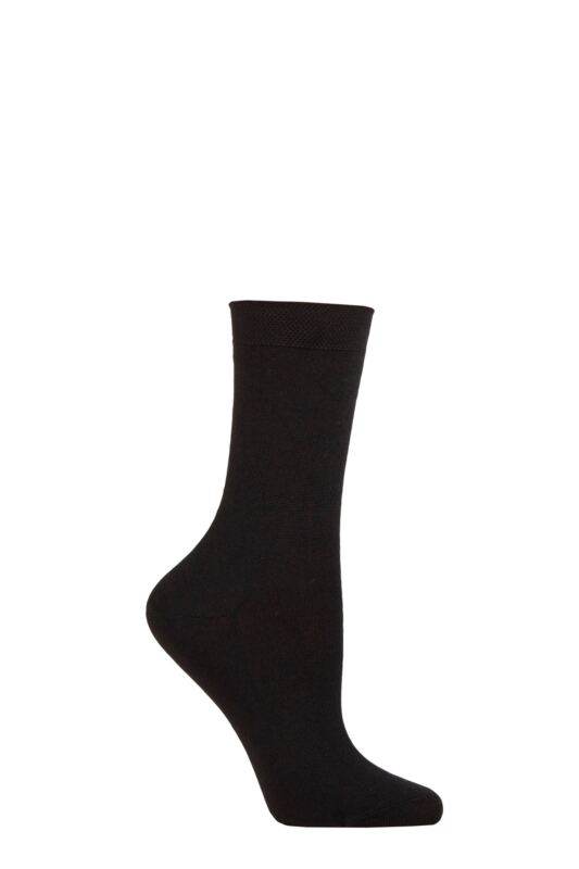 Women's 1 Pair Falke No 1 85% Cashmere Socks Black 7-8 Ladies