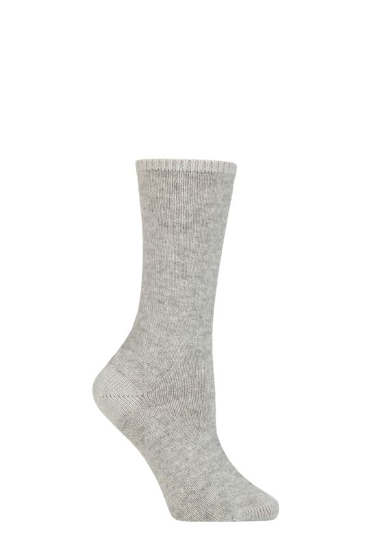 Women's 1 Pair Falke No 1 100% Cashmere Socks Marengo 2.5-3.5 Ladies