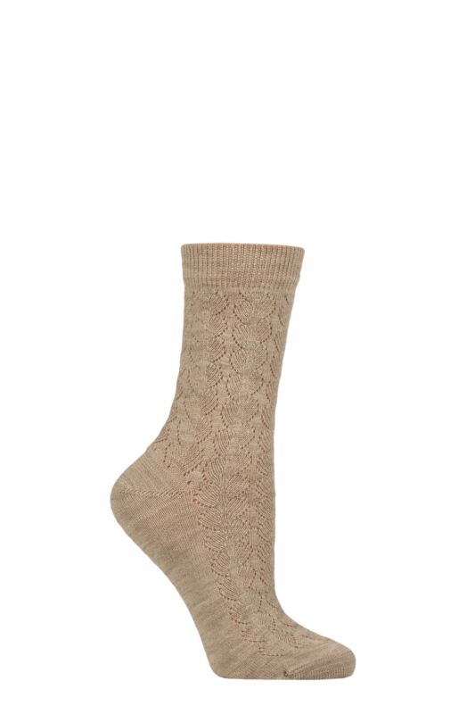Women's 1 Pair Falke Soft Merino Special Edition Textured Wool Socks