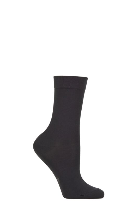 Women's 1 Pair Falke Cotton Touch Anklet Socks Graphite 39-42