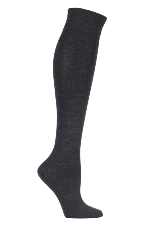Women's 1 Pair Falke Sensitive Berlin Merino Wool Left And Right Knee High Socks
