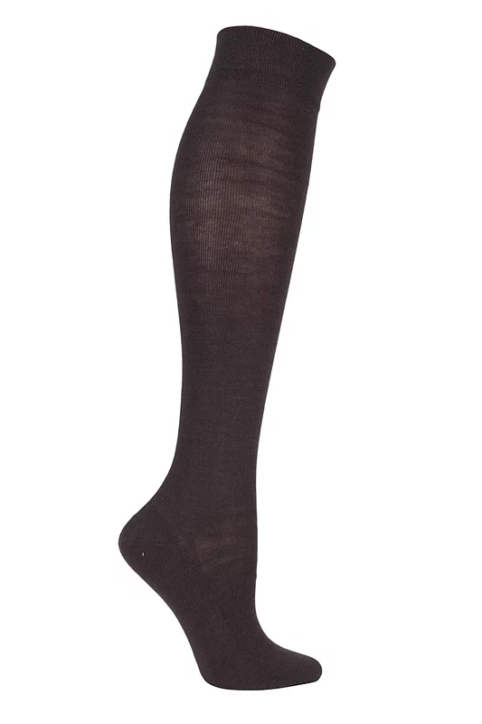 Women's 1 Pair Falke Sensitive London Left and Right Comfort Cuff Cotton Knee High Socks