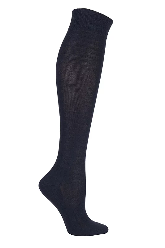 Women's 1 Pair Falke Sensitive London Left and Right Comfort Cuff Cotton Knee High Socks