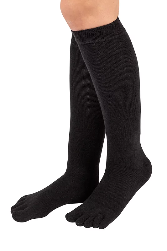 Mens and Women's 1 Pair TOETOE Essential Knee High Toe Socks