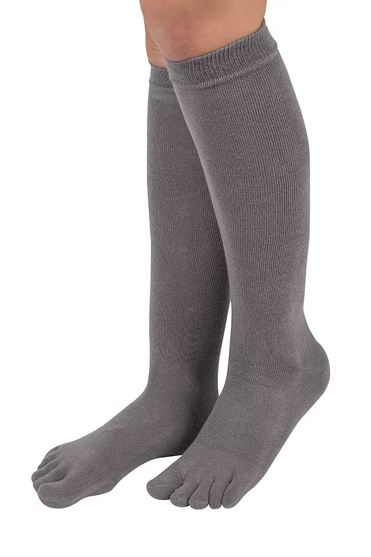 Mens and Women's 1 Pair TOETOE Essential Knee High Toe Socks