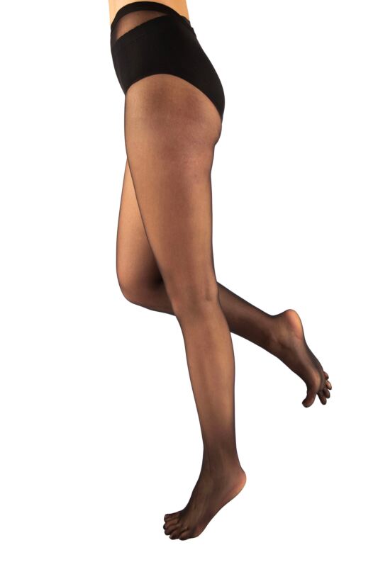Women's 1 Pack TOETOE Fashion Nylon Toe Tights Black One Size