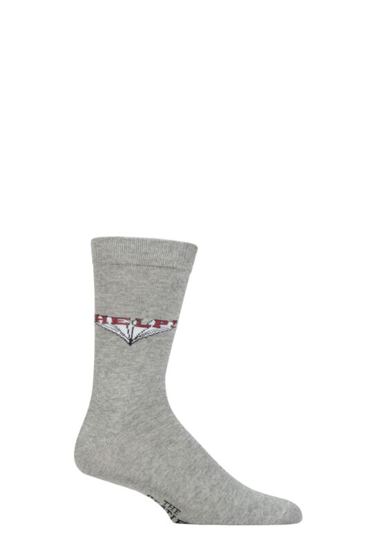 SOCKSHOP Music Collection 1 Pair The Beatles Cotton Socks Help! 7-11 Unisex