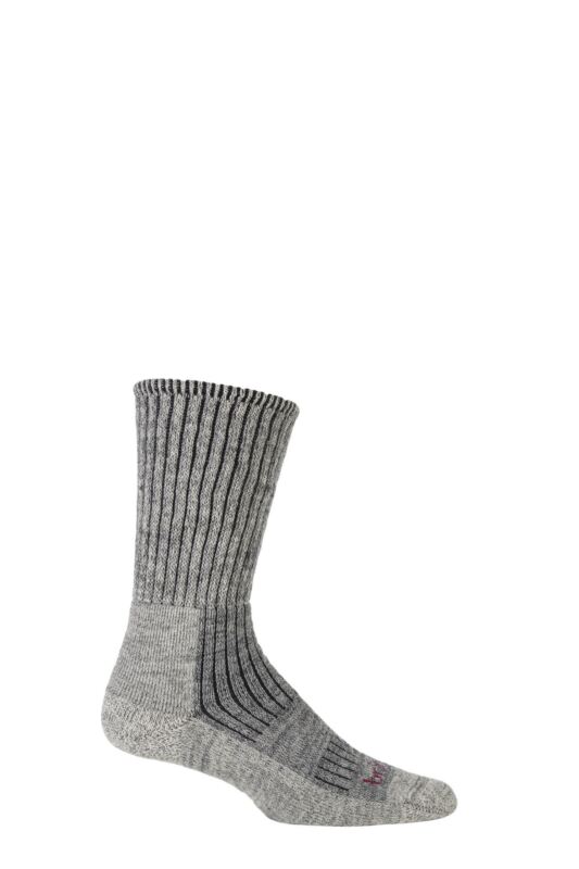 Mens 1 Pair Bridgedale Comfort Trekker Socks For All Day Trekking and Hiking
