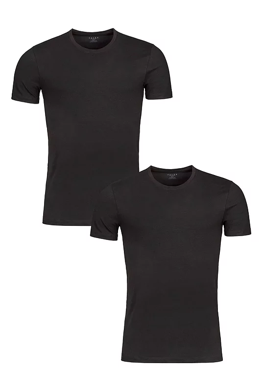 Mens 2 Pack Falke Daily Comfort Cotton Crew Neck T-Shirt