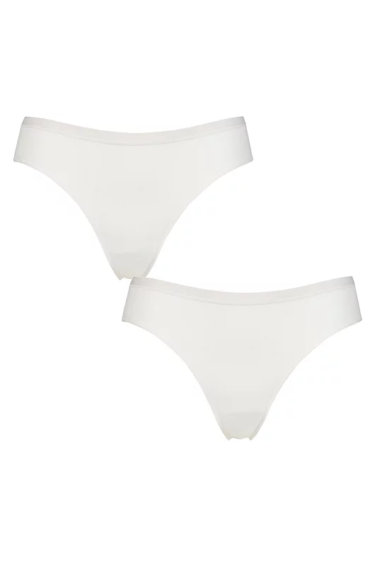 Women's 2 Pack Falke Daily Comfort Cotton Briefs White Extra Large