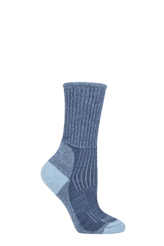 Women's 1 Pair Bridgedale New Comfort Trekker Socks For All Season Hiking