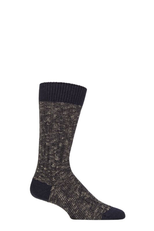 Men's 1 Pair Pantherella Cromford Merino Wool Textured Cable Leisure Socks