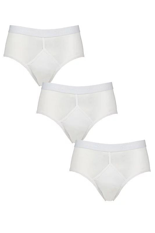 Mens 3 Pack Glenmuir Cotton High Rise Briefs
