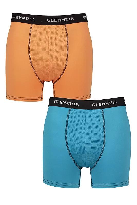 Mens 2 Pack Glenmuir Sports Performance Trunks