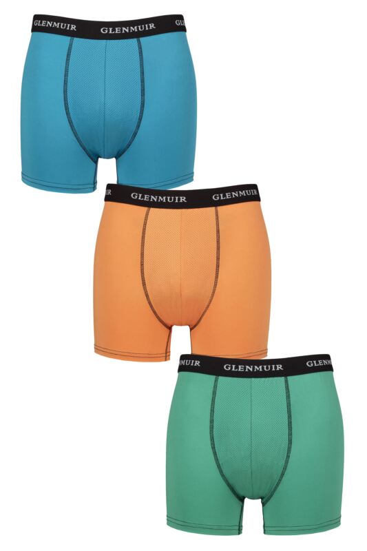 Mens 3 Pack Glenmuir Sports Performance Trunks