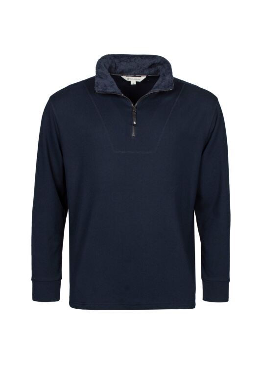 Mens 1 Pack Heat Holders 1/4 Zip Hoodie