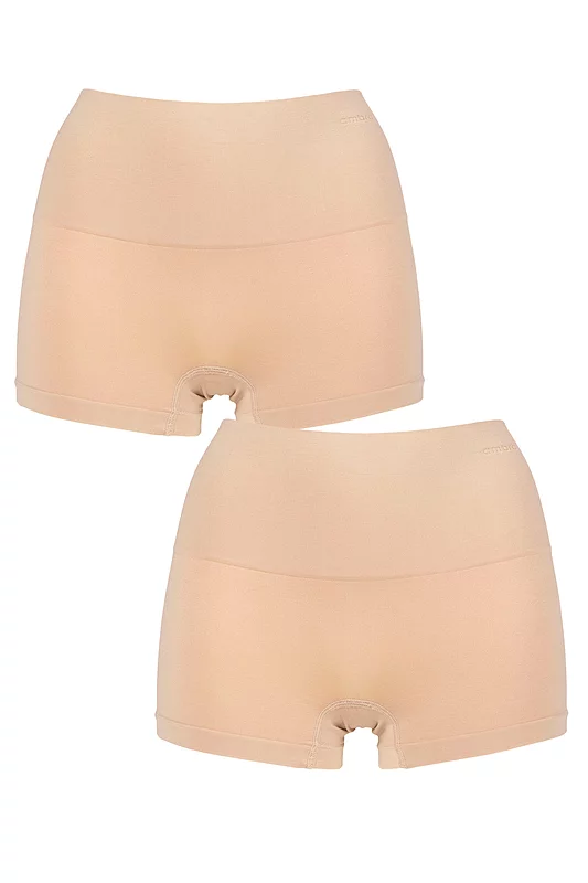 Women's 2 Pack Ambra Seamless Smoothies Shorties