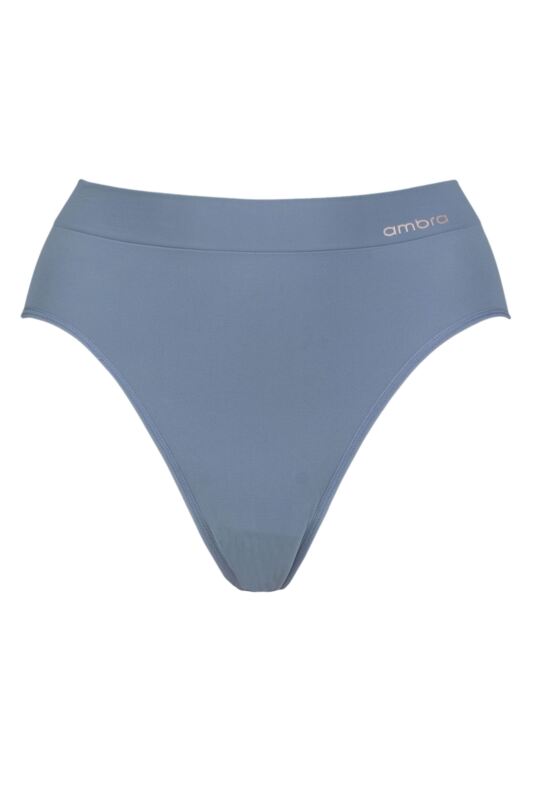 Women's 1 Pack Ambra Bondi Bare Hi Cut Brief Midnight UK 16-18