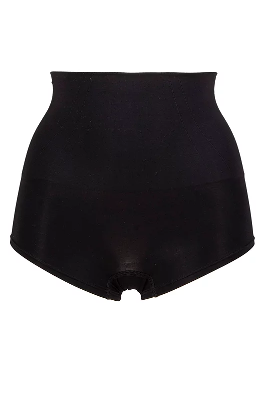 Ladies 1 Pack Ambra Powerlites Boyleg Brief Underwear Black UK 10-12