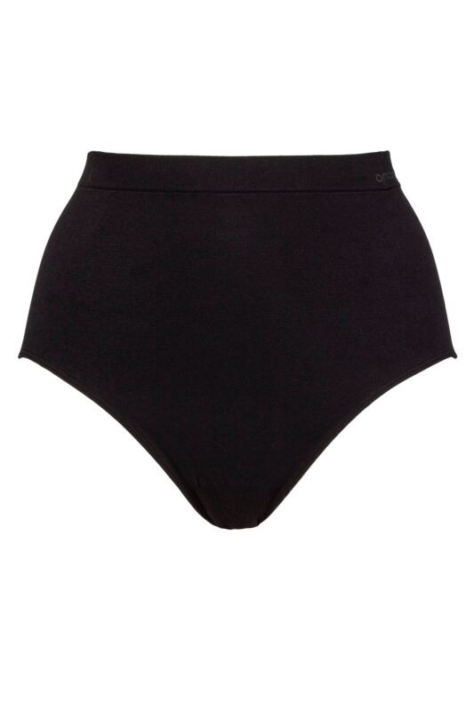 Ladies 1 Pack Ambra Powerlite Full Brief Underwear Black UK 16-18