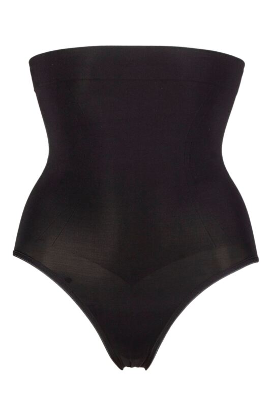 Women's 1 Pack Ambra Powerlite Hi Waisted Brief Black UK 16-18