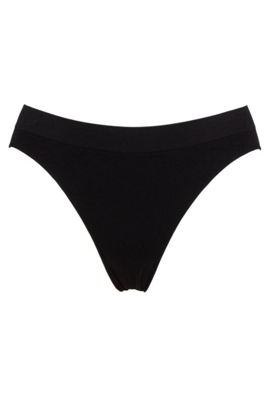 Women's 1 Pack Ambra Bare Essentials Bikini Brief Black UK 14-16