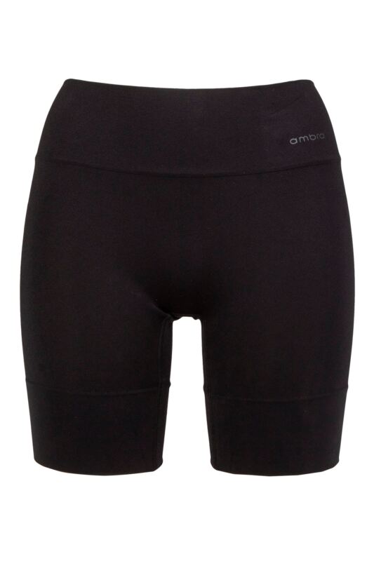 Women's 1 Pack Ambra Curvesque Anti Chafing Short Black UK 20-22