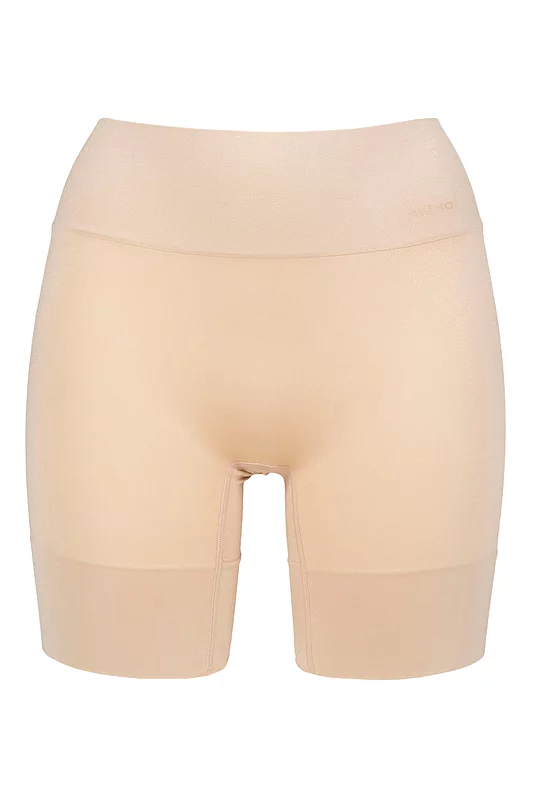 Ladies 1 Pack Ambra Curvesque Anti Chafing Short Underwear Nude UK 16-18