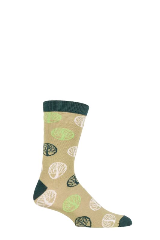 Mens and Women's 1 Pair Shared Earth Tree of Life Fair Trade Bamboo Socks