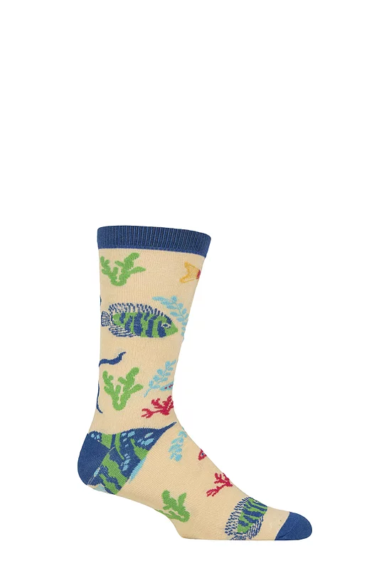 1 Pair Shared Earth Bamboo Coral Reef Socks