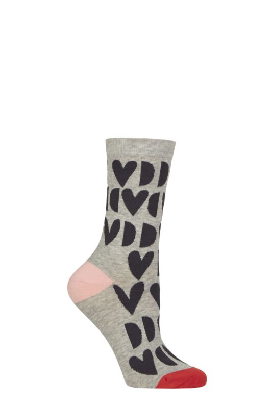 Women's 1 Pair Caroline Gardner Patterned Bamboo and Cotton Blend Socks