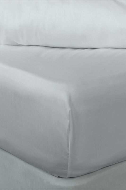 Lazy Panda 300 Thread Count Bamboo Fitted Sheet Platinum Super King