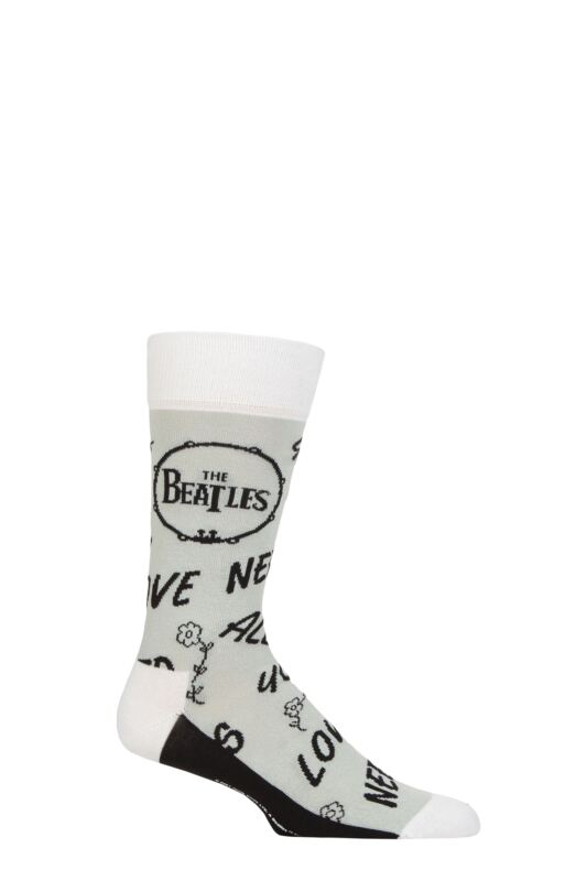 SOCKSHOP Music Collection 1 Pair The Beatles Cotton Socks Aynil & Drum 7-11 Unisex