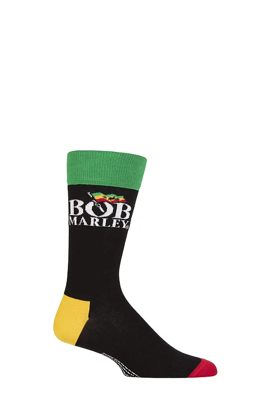 SOCKSHOP Music Collection 1 Pair Bob Marley Cotton Socks Logo One Size
