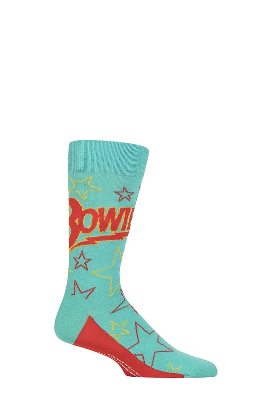 SOCKSHOP Music Collection 1 Pair David Bowie Cotton Socks Stars One Size
