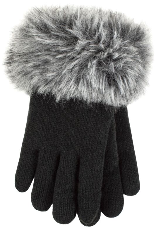 Womens 1 Pair SOCKSHOP Heat Holders Hollis Faux Fur Gloves