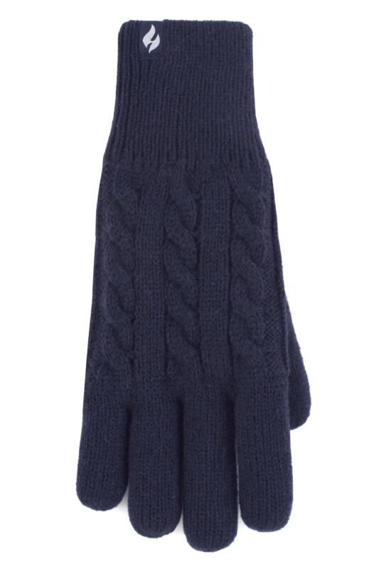 Women's 1 Pair SOCKSHOP Heat Holders Willow Cable Gloves