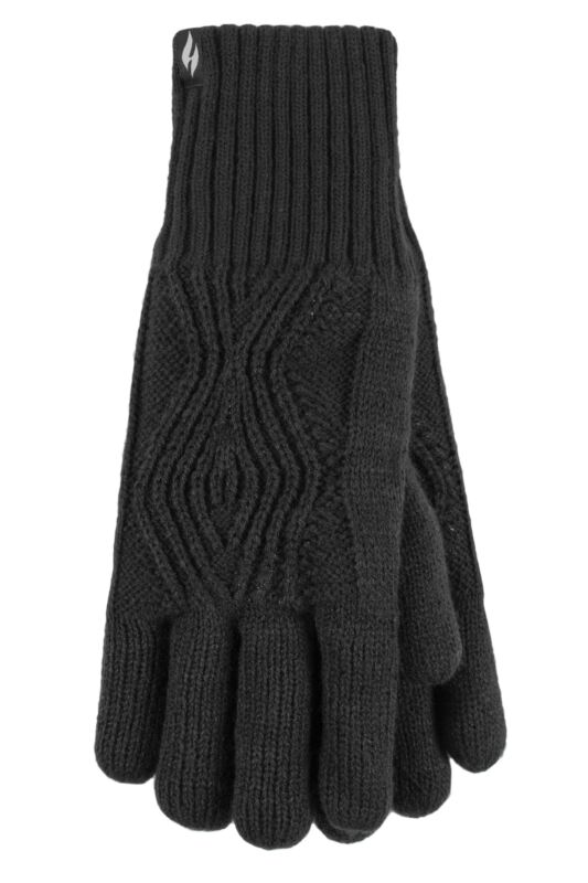 <div class="font-weight-bold">Heat Holders</div>Womens Tampere Centre Cable Gloves