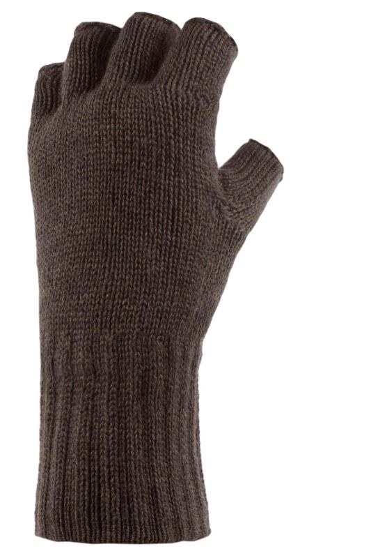 Mens 1 Pair Heat Holders 3.2 Tog Heatweaver Yarn Fingerless Gloves