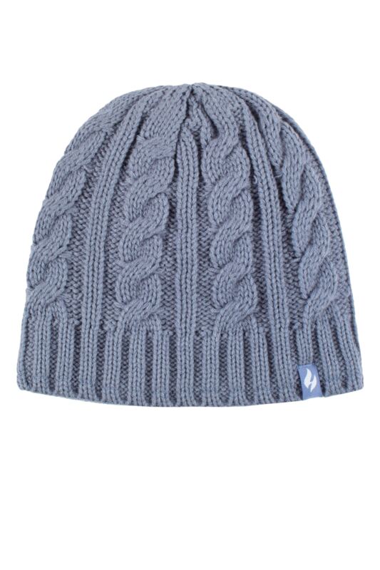 Women's 1 Pack Heat Holders 4.7 Tog Heatweaver Yarn Hat Dusky Blue One Size
