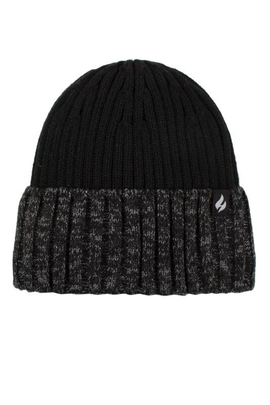 Mens 1 Pack SOCKSHOP Heat Holders Halmstad Chunky Twist Turnover Hat