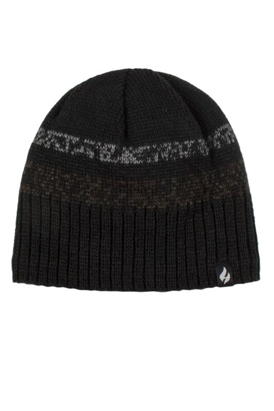 Mens 1 Pack SOCKSHOP Heat Holders Tromso Deep Rib Hat