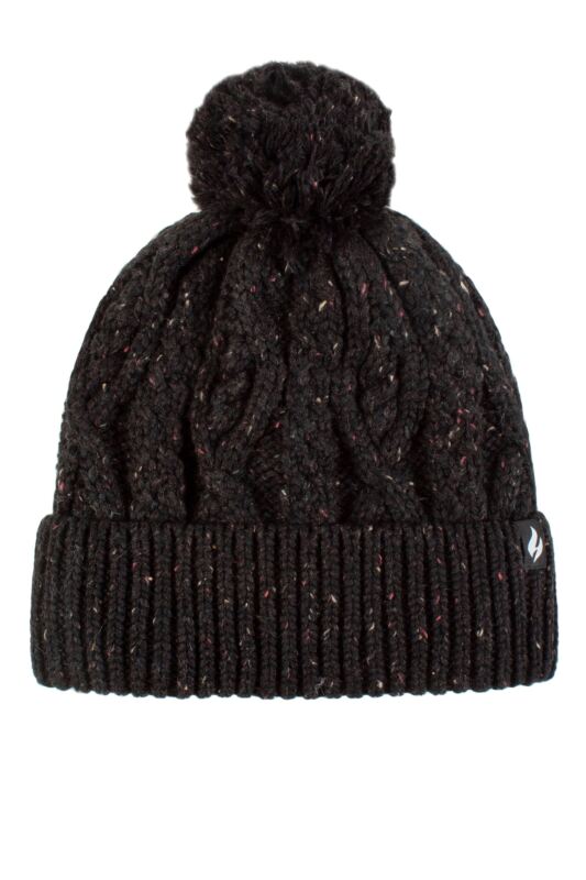 Women's 1 Pack SOCKSHOP Heat Holders Salzburg Cable Knit Hat