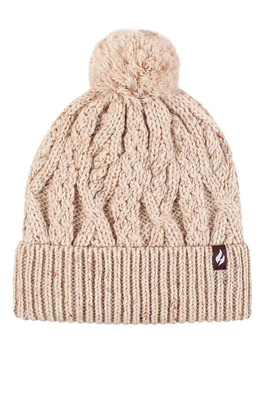 Women's 1 Pack SOCKSHOP Heat Holders Salzburg Cable Knit Hat