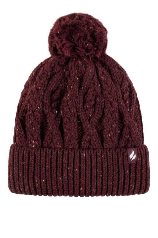 Women's 1 Pack SOCKSHOP Heat Holders Salzburg Cable Knit Hat