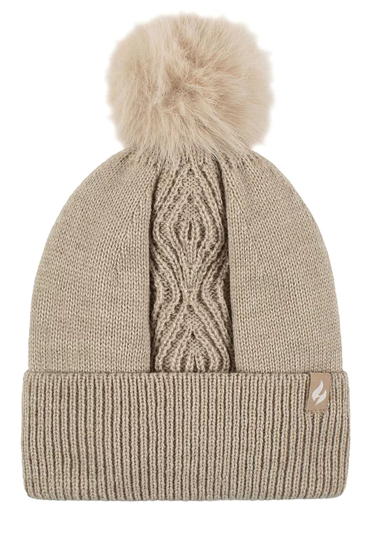 Women's 1 Pack SOCKSHOP Heat Holders Kiruna Centre Cable Hat