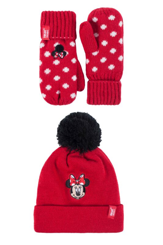 Kids 1 Pack SOCKSHOP Heat Holders Disney Minnie Mouse Hat & Mittens