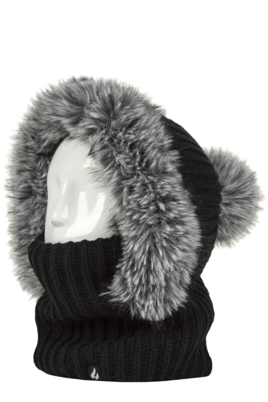 Women's 1 Pack SOCKSHOP Heat Holders Nikita Faux Fur Snood