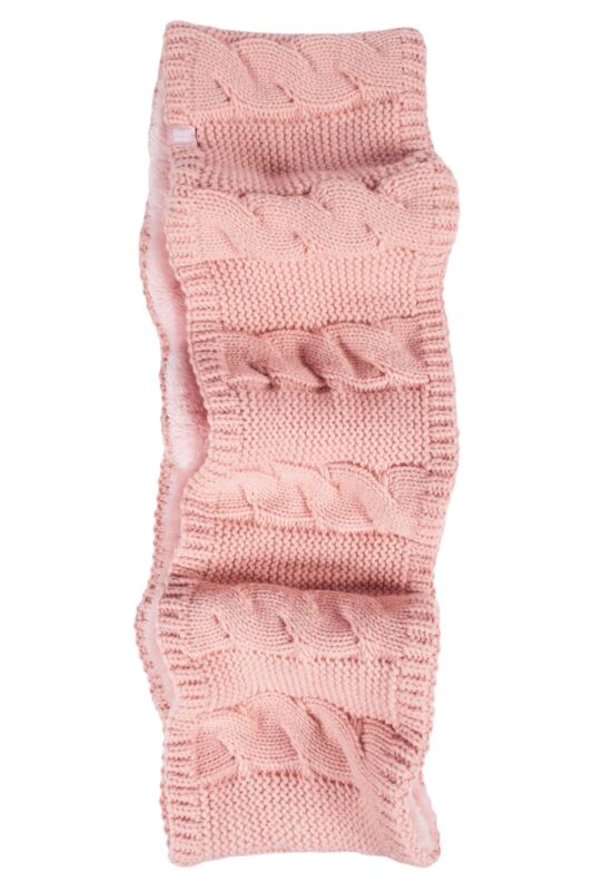 Women's 1 Pack SOCKSHOP Heat Holders Kalma Infinity Scarf Coral One Size