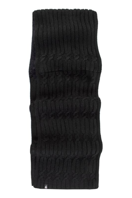 Women's 1 Pack SOCKSHOP Heat Holders Ulriken Scarf Black One Size